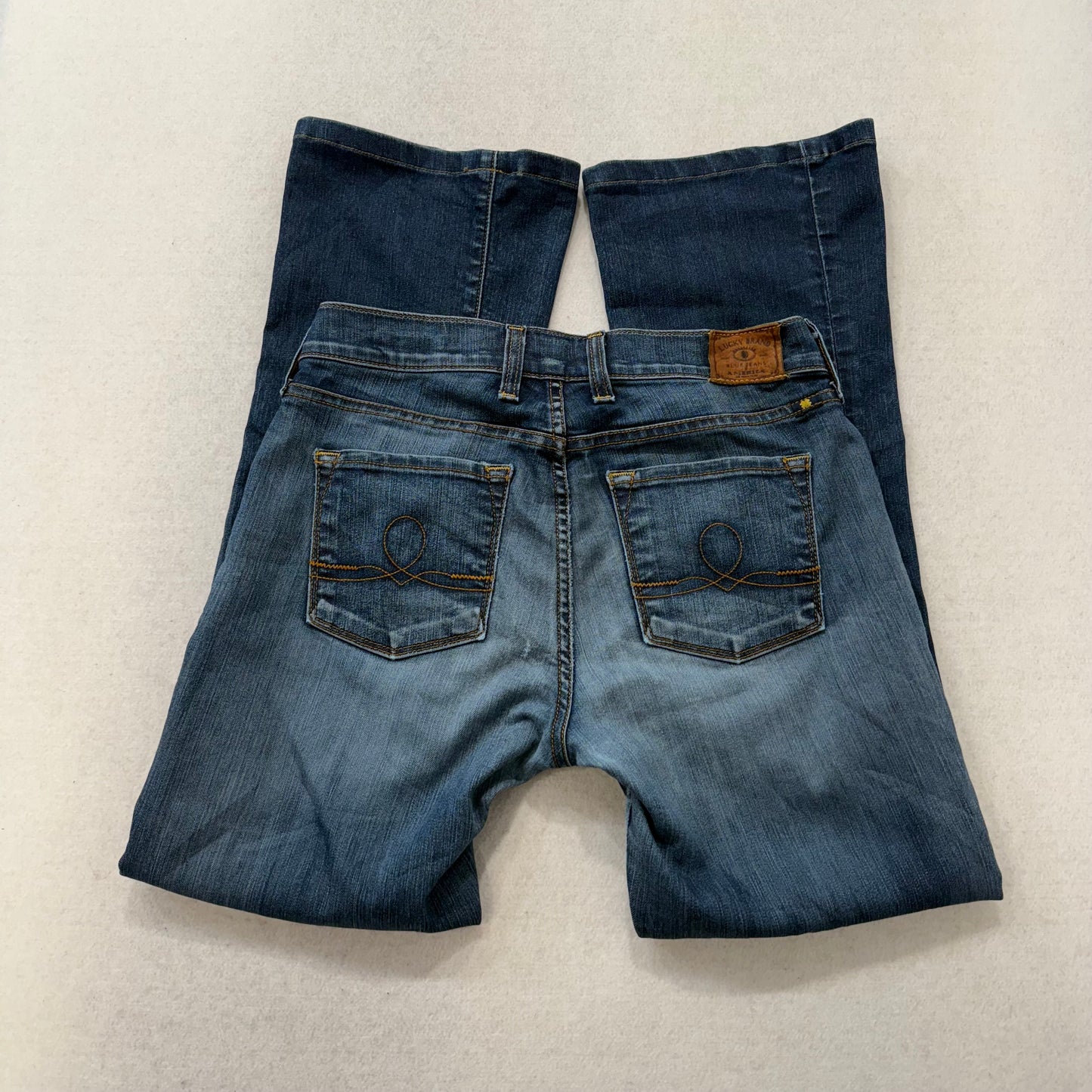 Vintage Lucky Brand Sofia Boot Low Rise Blue Denim Bootcut Jeans Size S