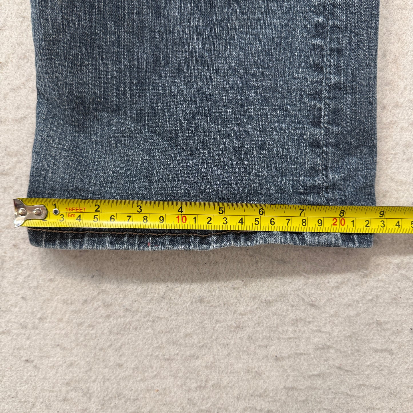 KUT From The Kloth Women's Blue Flared Denim Jeans Flap Back Pockets Size W32