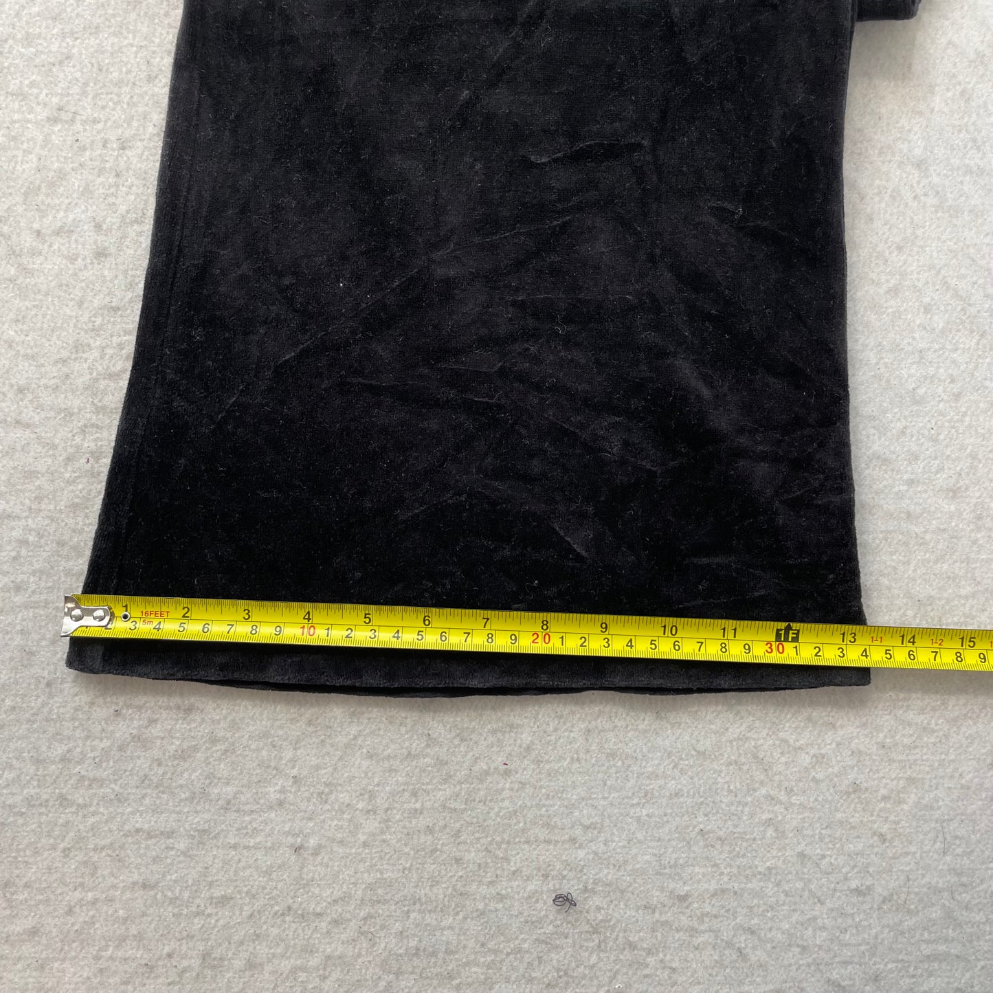 Juicy Couture Women's Black Velour Tracksuit Set Hoodie & Pant Pockets Size XL