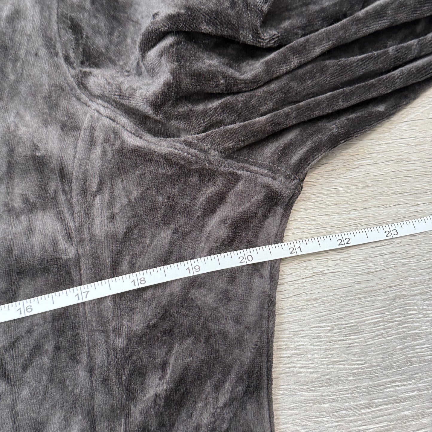 Juicy Couture Womens Charcoal Gray Velour Zip-Up Track Jacket Loungewear Size XL