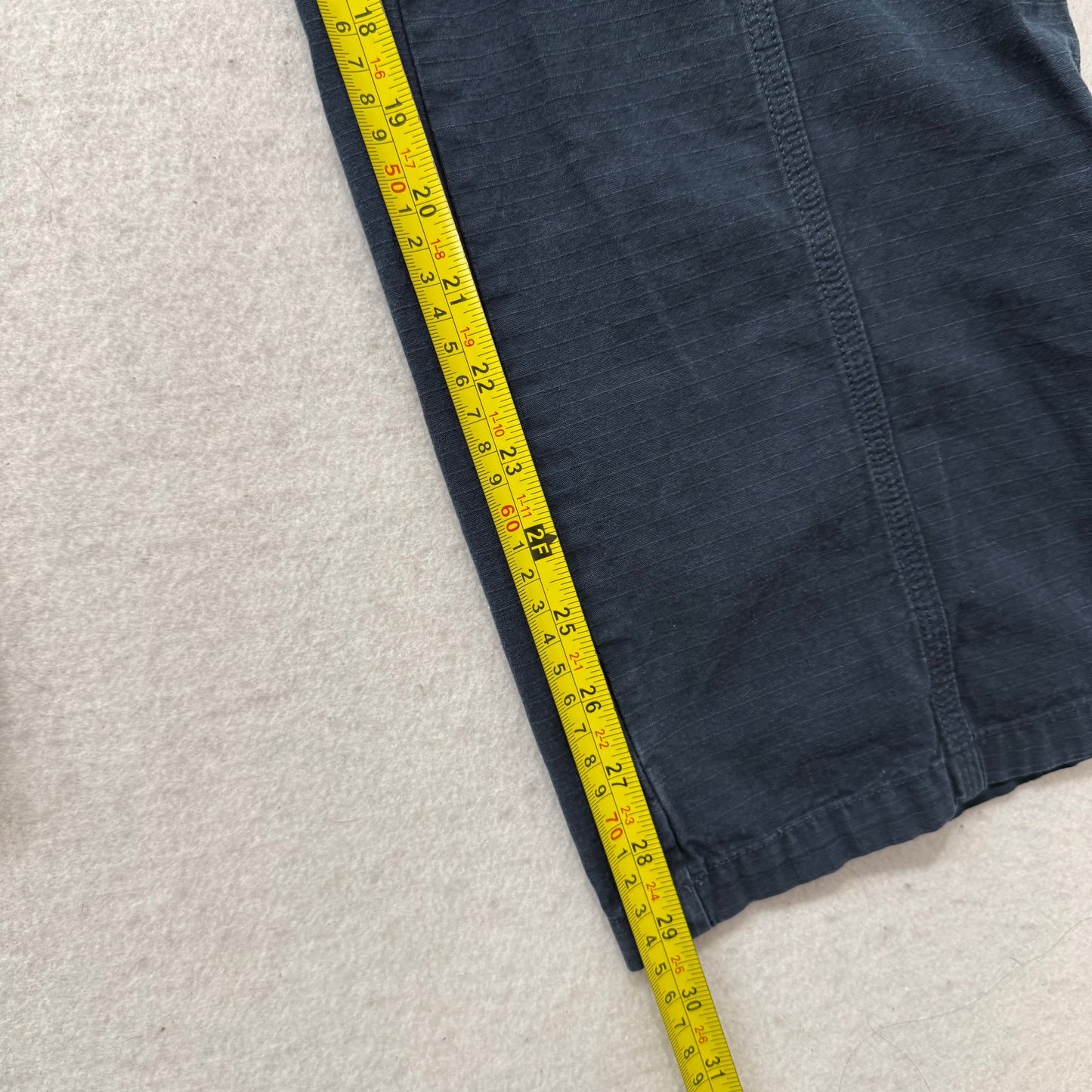 Brandy Melville Kim Women's Navy Blue Cotton Straight Leg Cargo Pants Y2k Size M