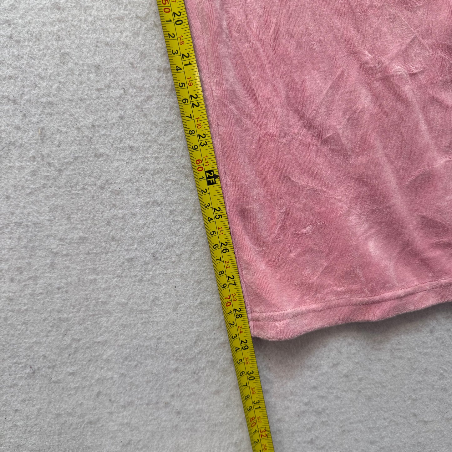 Juicy Couture Women's Pink Velour Flared Track Pant Drawstring Logo Y2K Size 14