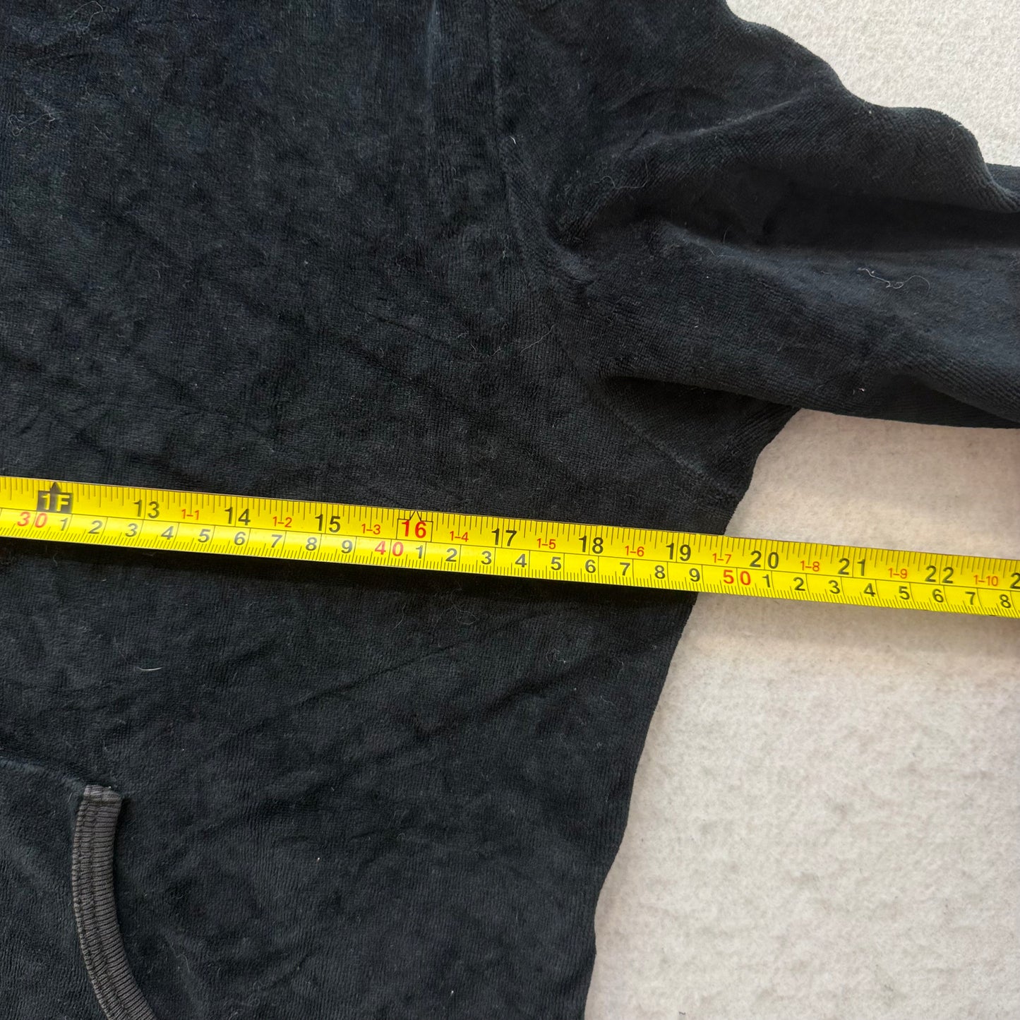 Vintage Juicy Couture Scottie Dogs Women's Black Velour Full Zip Hoodie Size L