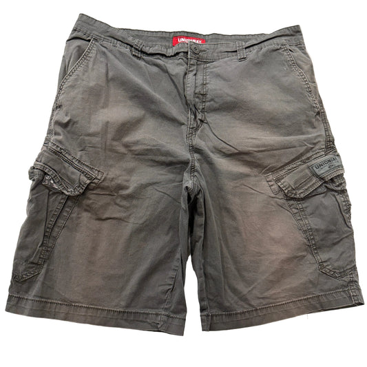Union Bay Mens Olive Green Cotton Cargo Short Athletic Pocket Sportswear Size 36