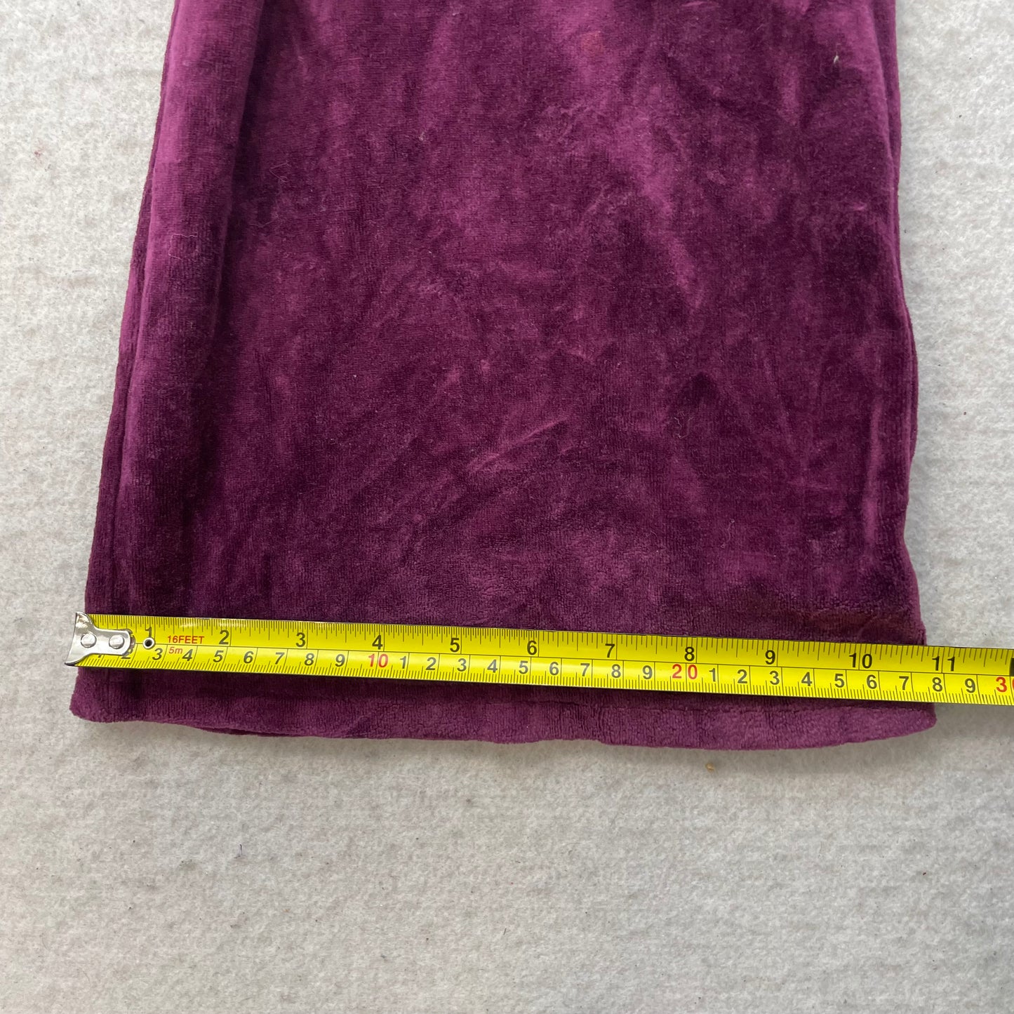 Juicy Couture Deep Purple Velour Tracksuit Set Rhinestone Graphic Logo Size M/XL
