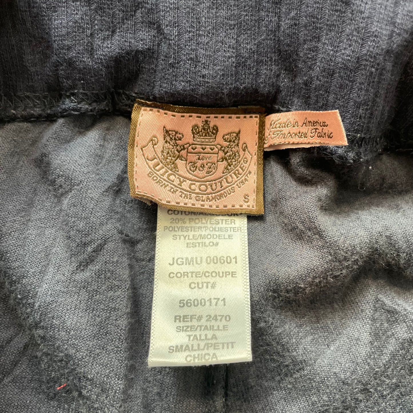 Vintage Juicy Couture Women's Navy Velour Flared Track Pants Loungewear Size S