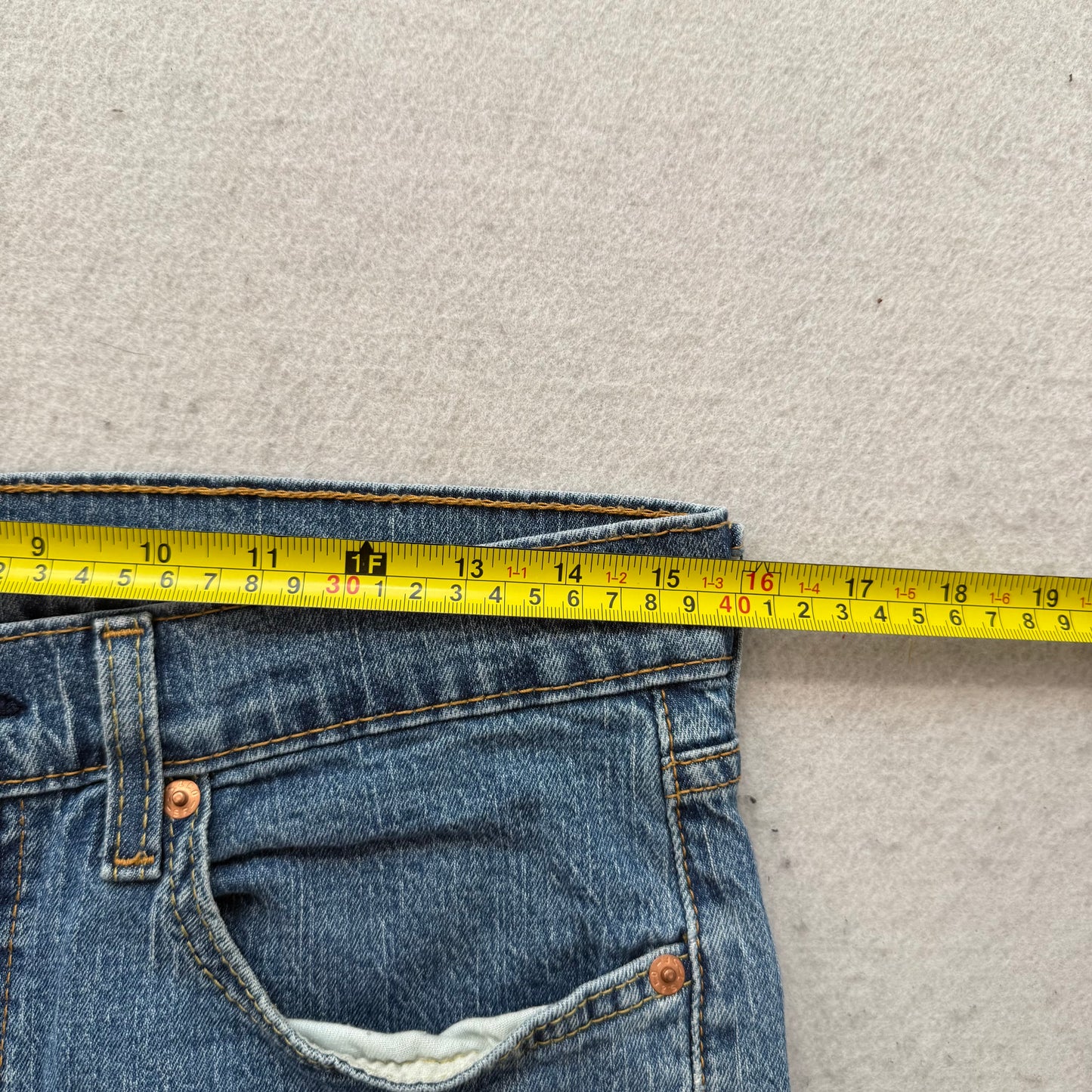 Levi's 527 Men's Blue Denim Slim Bootcut Jeans Western Cowboy Classic Size 30x31