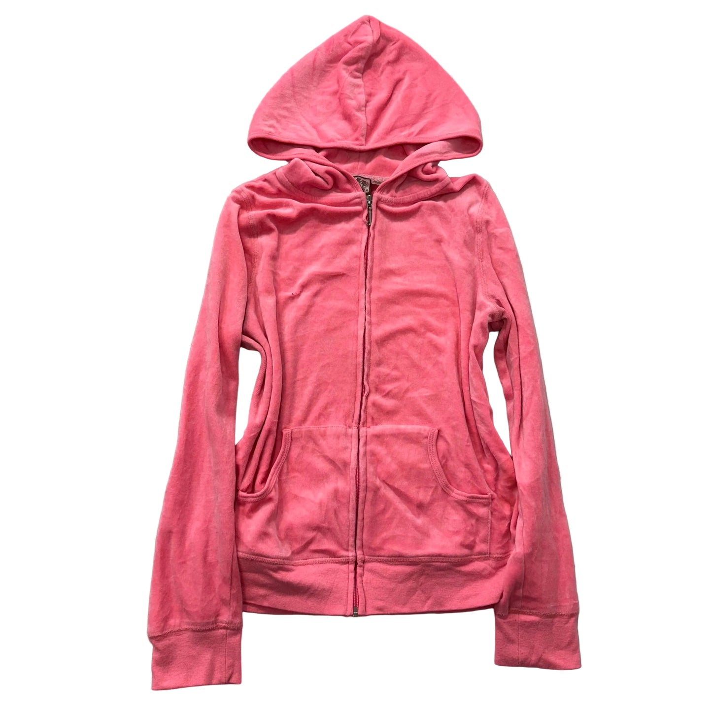 Juicy Couture Women's Watermelon Velour Zip Up Hoodie Loungewear Preppy Size M
