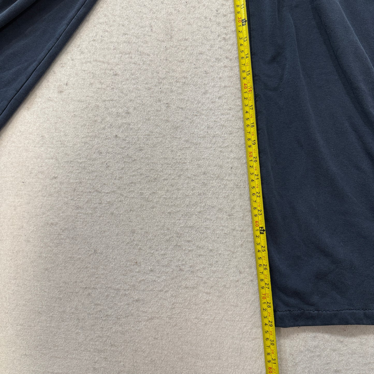 Nike Women's Navy Blue Wide Leg Sweatpants Drawstring Swoosh Logo Relaxed Size L
