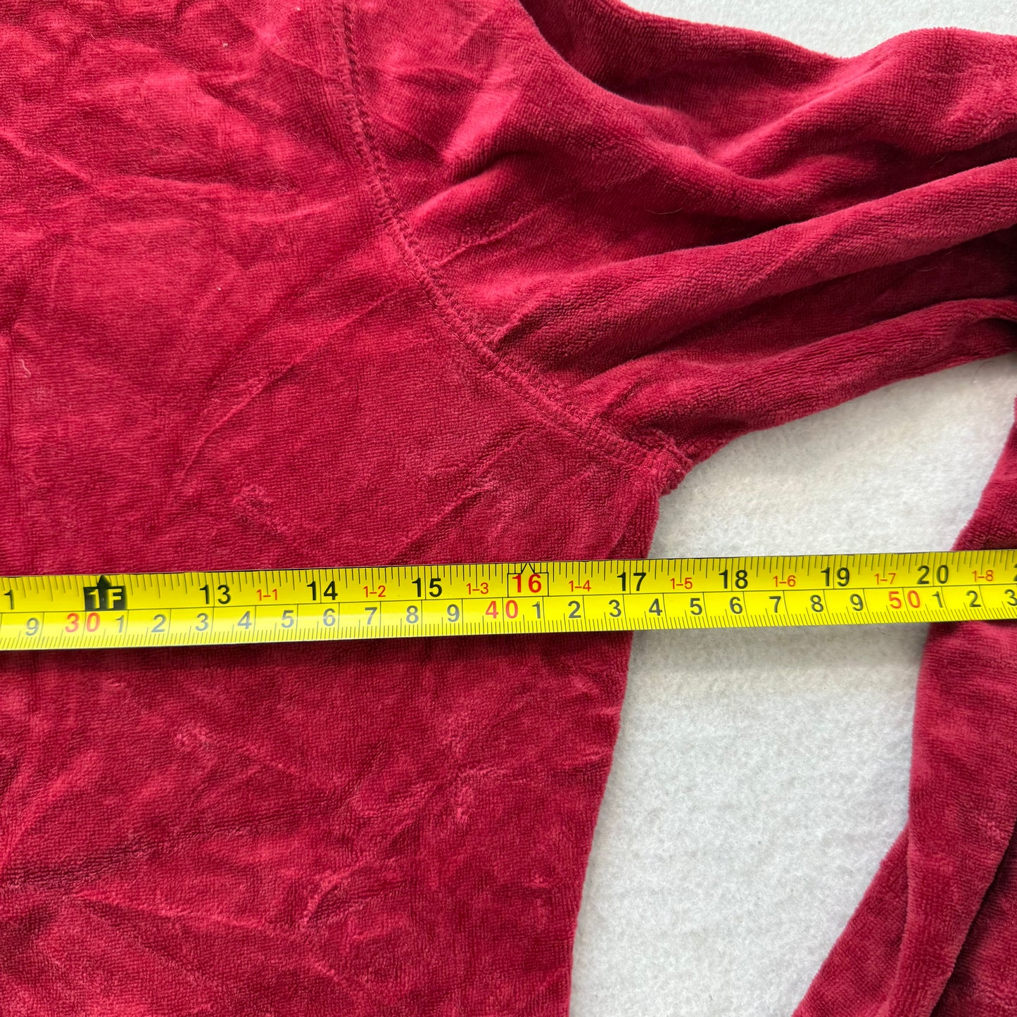 Vintage Juicy Couture "Scottie Dogs" Womens Burgundy Velour Zip Up Hoodie Size S