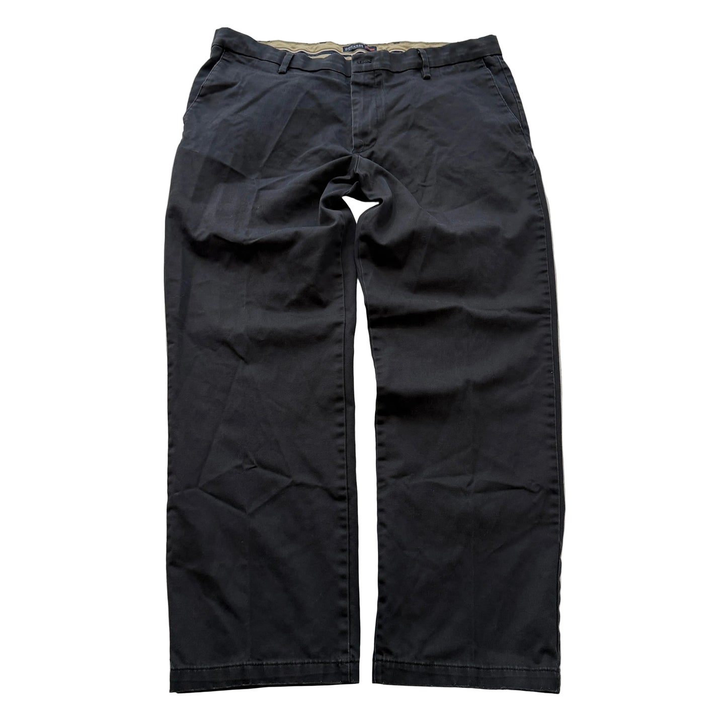 Dockers Flex Comfort Men's Black Flat Front Straight Fit Chino Pants Size W37