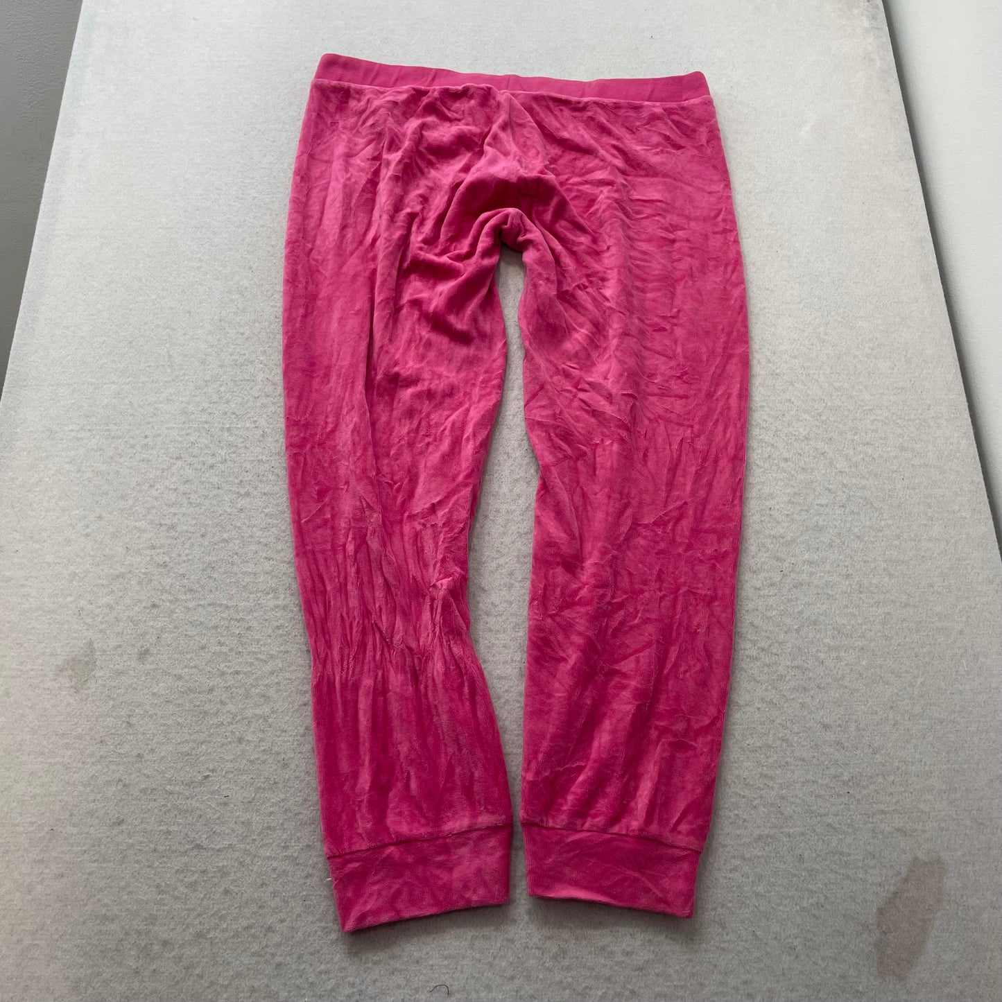 Vintage Juicy Couture Scottie Dogs Women's Hot Pink Velour Tracksuit Set Size L
