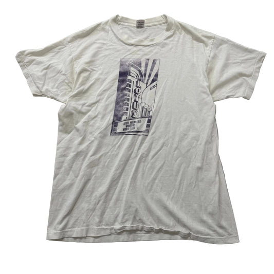 Fruit of the Loom Mens White Cotton Windows Lotus Microsoft Tech T-Shirt Size XL