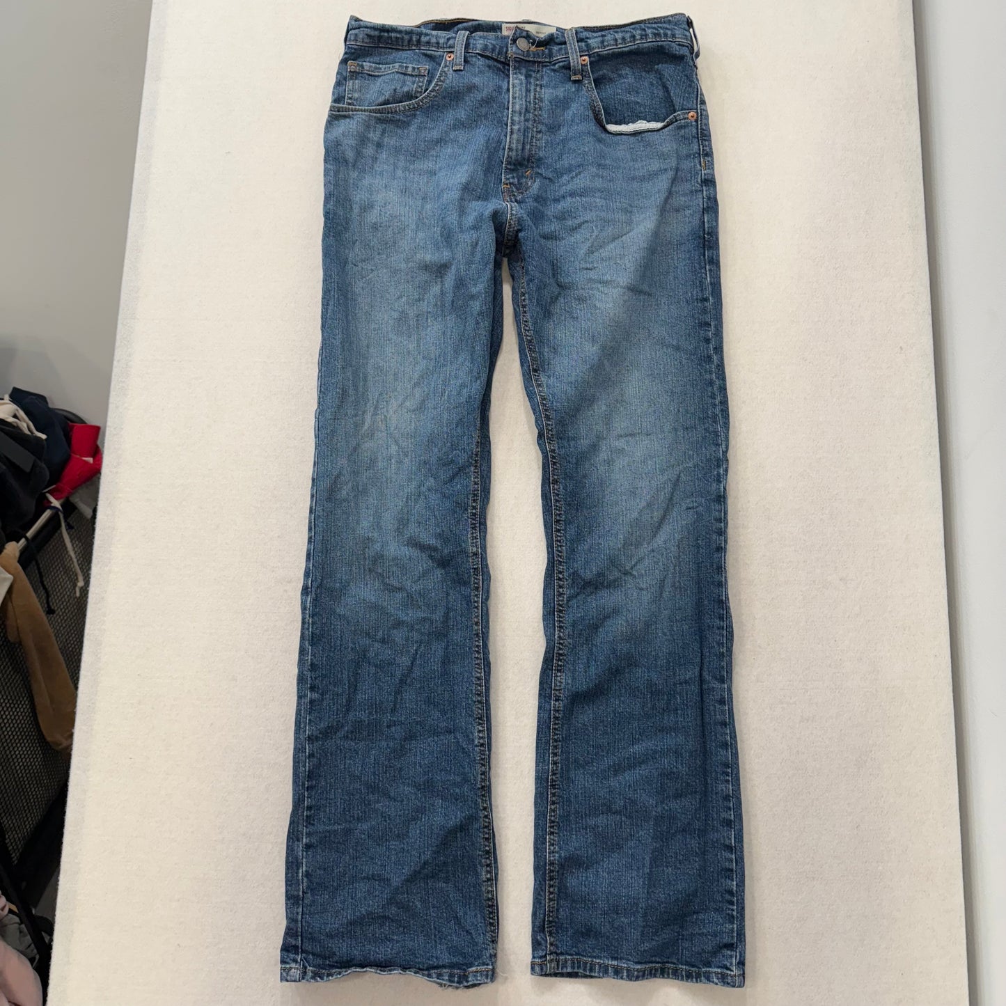 Levi’s Signature Bootcut Blue Denim Jeans Y2K Classic Straight Leg Pants