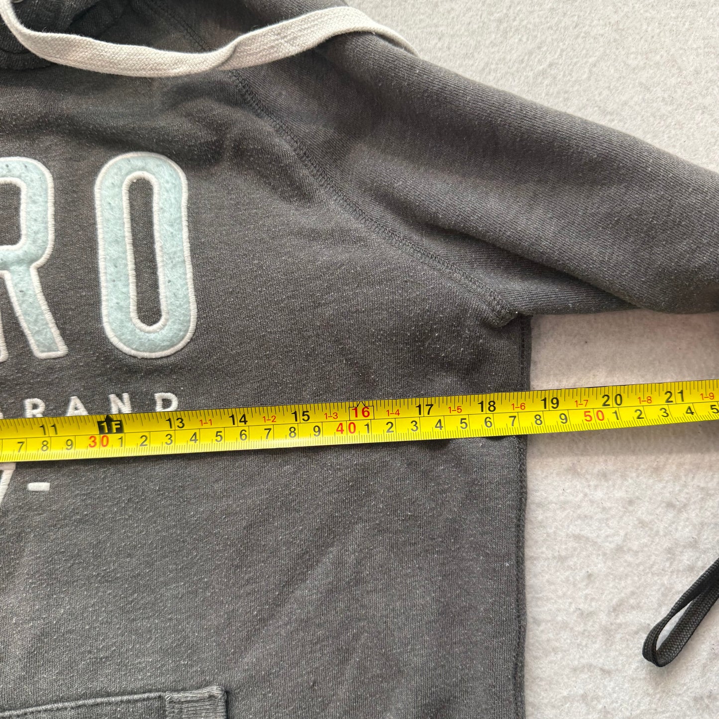 Aeropostale Women's Gray Fleece Full Zip Hoodie Drawstring Pockets Casual Size M