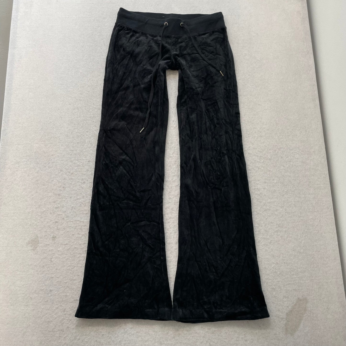 Vtg Juicy Couture Forever 21 Black Velour Tracksuit Set Rhinestones Logo Size S