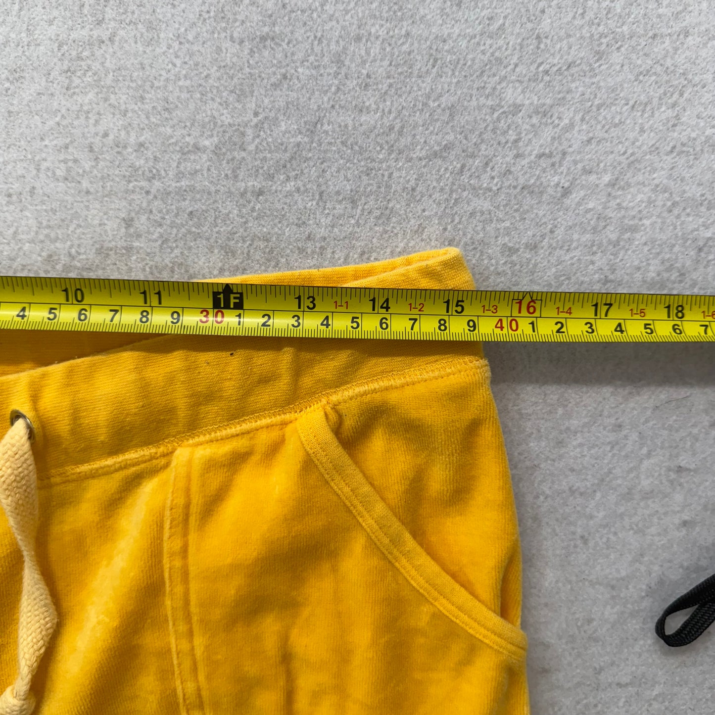 Vintage Juicy Couture Women's Mustard Yellow Flare Track Pant Flap Pocket Size L