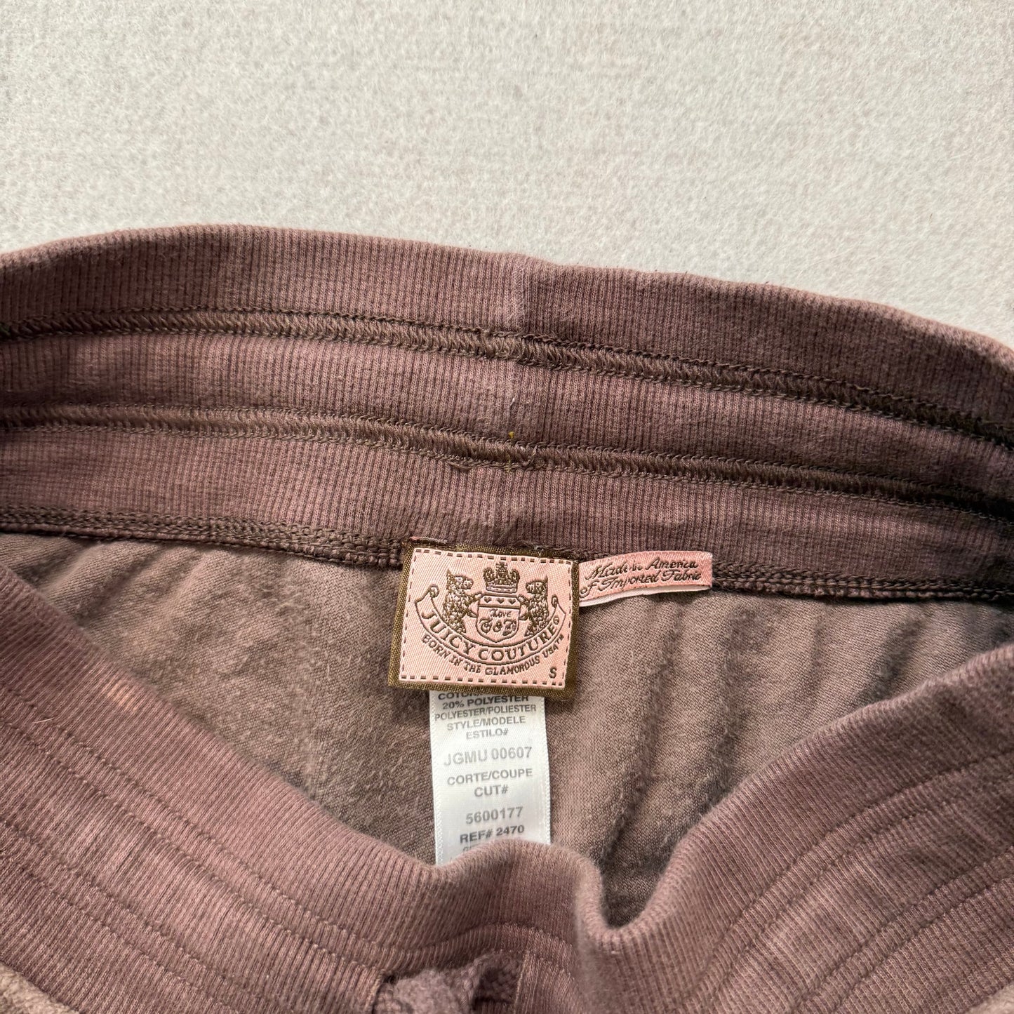 Vintage Juicy Couture Women's Brown Velour Flared Track Pant Bell Bottom Size S