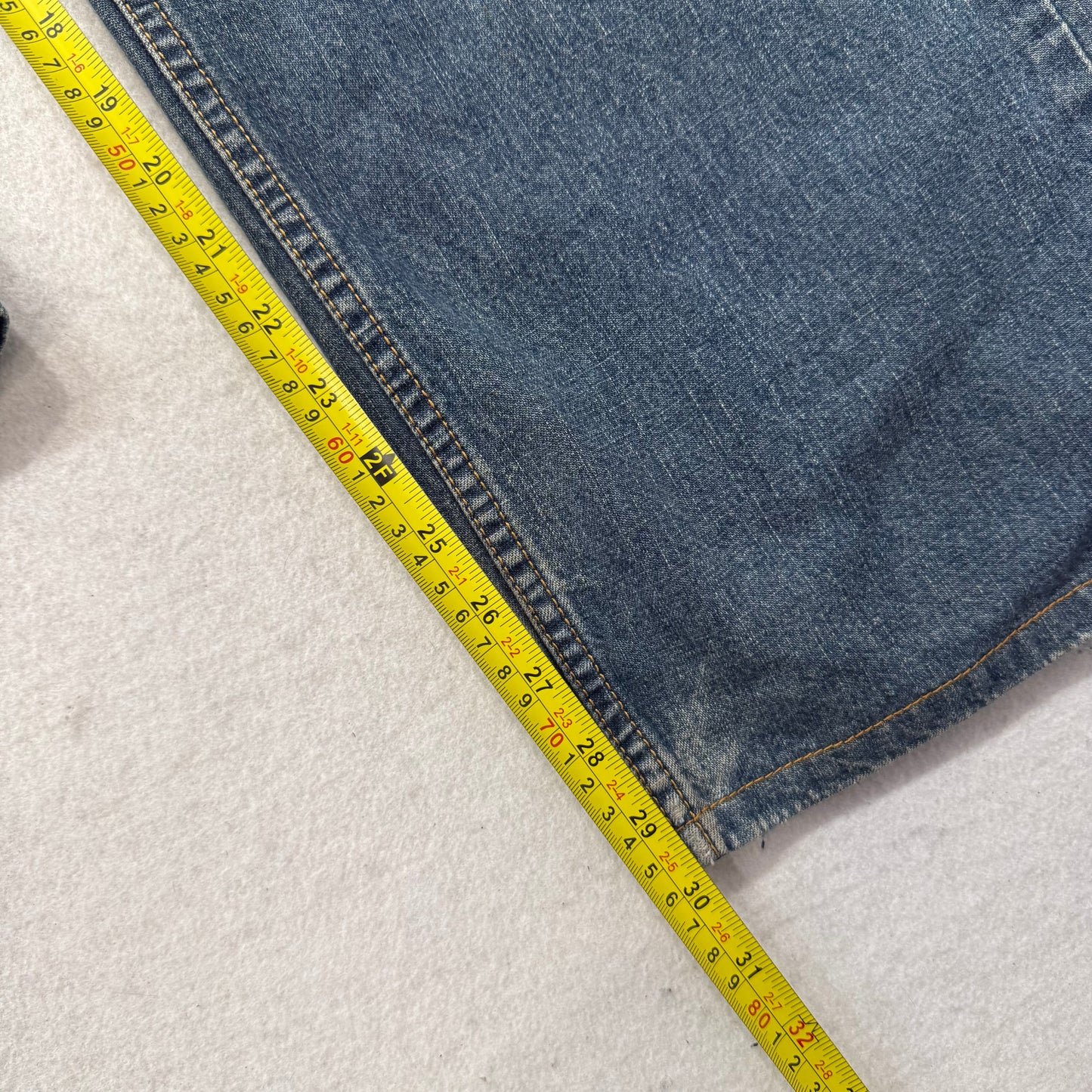 Levi's 569 Men's Blue Loose Straight Denim Jeans 100% Cotton Mid-Rise Size 36x32