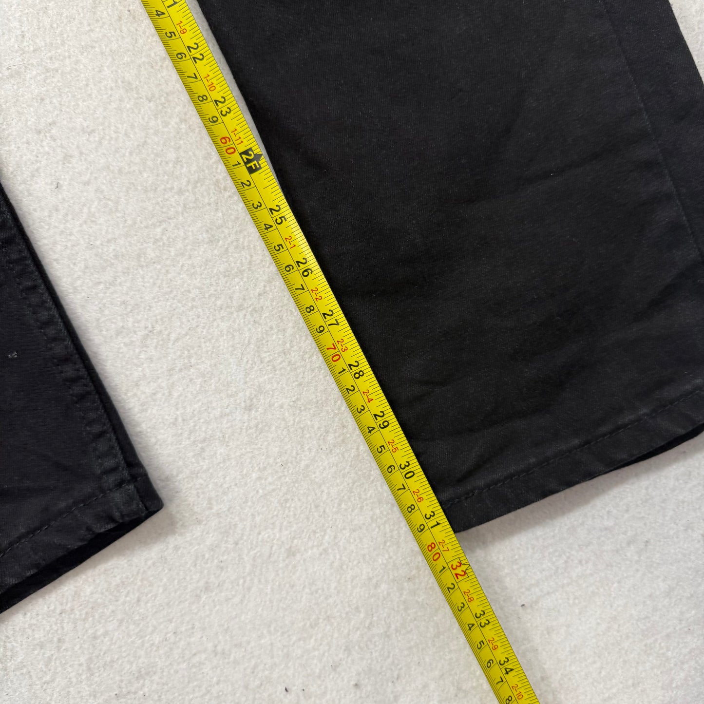 Levi's 514 Men's Black Denim Straight Jeans Zip-Fly Classic Mid-Rise Size 31x32