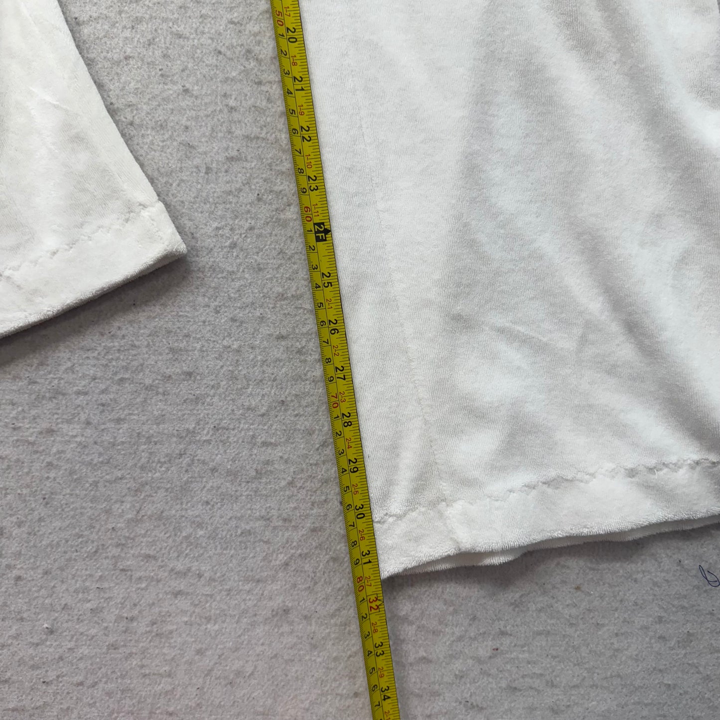 Vintage Juicy Couture Heart Juicy White Terry Cloth Flare Track Pants Y2k Size S