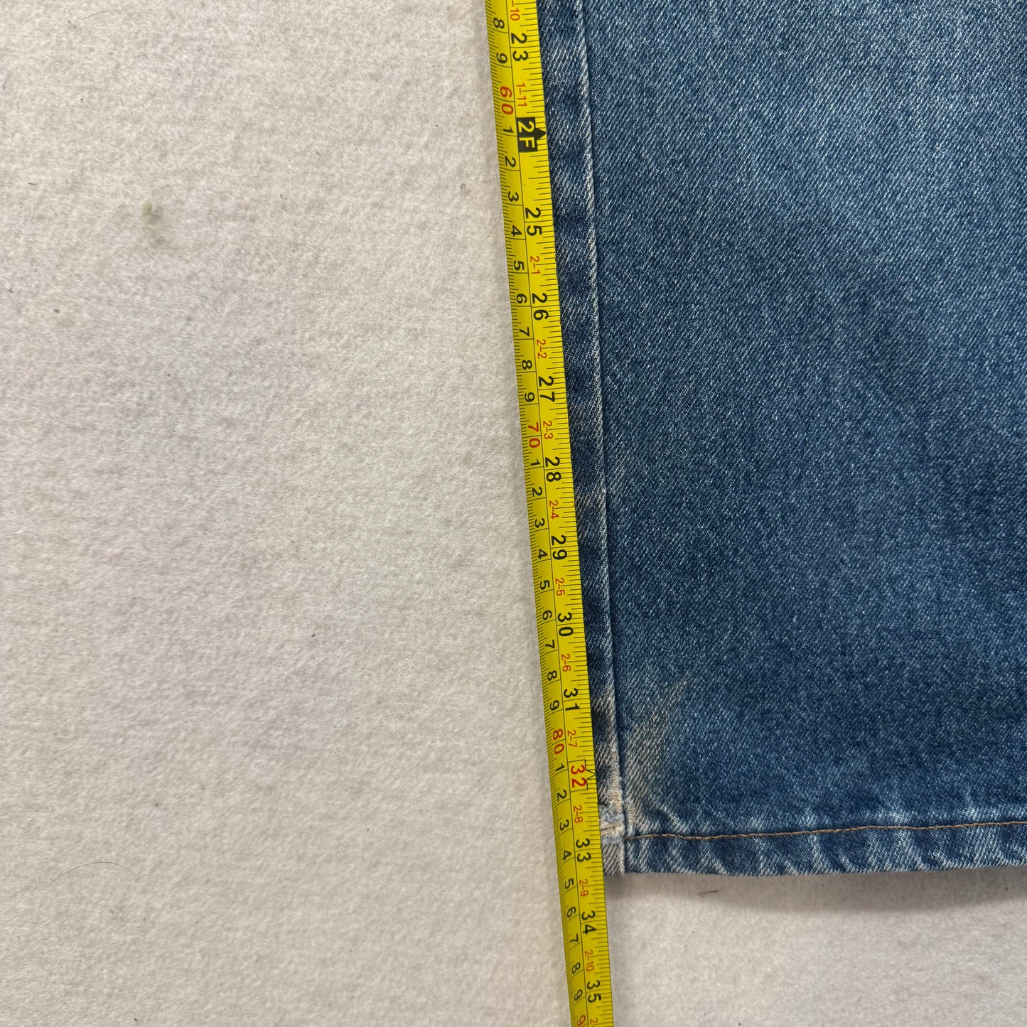 Wrangler Men's Blue Riggs Workwear Carpenter Denim Jeans Medium Wash Size 30