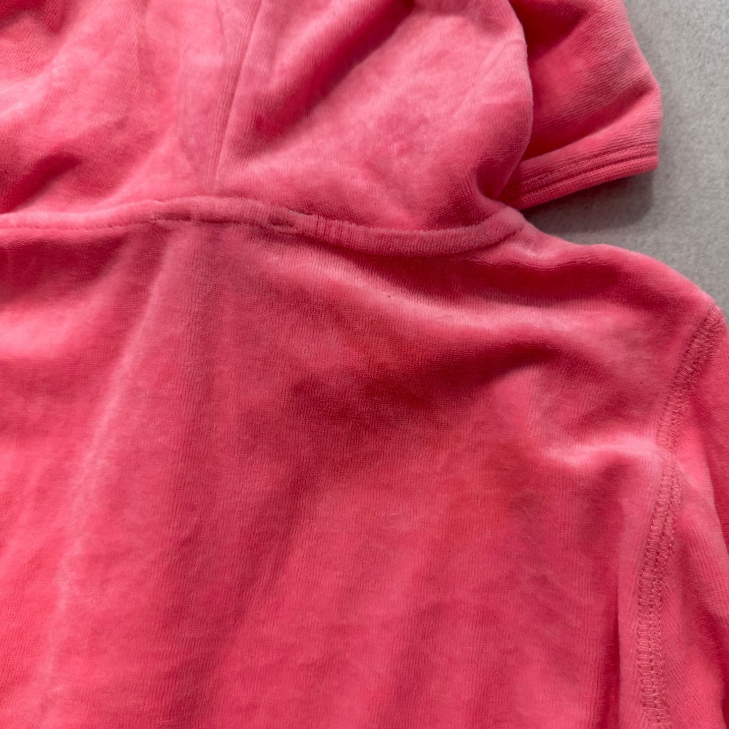 Juicy Couture Women's Watermelon Velour Zip Up Hoodie Loungewear Preppy Size M