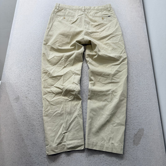Polo Ralph Lauren Men's Khaki Chino Pants Straight Leg Pockets Classic Size W32