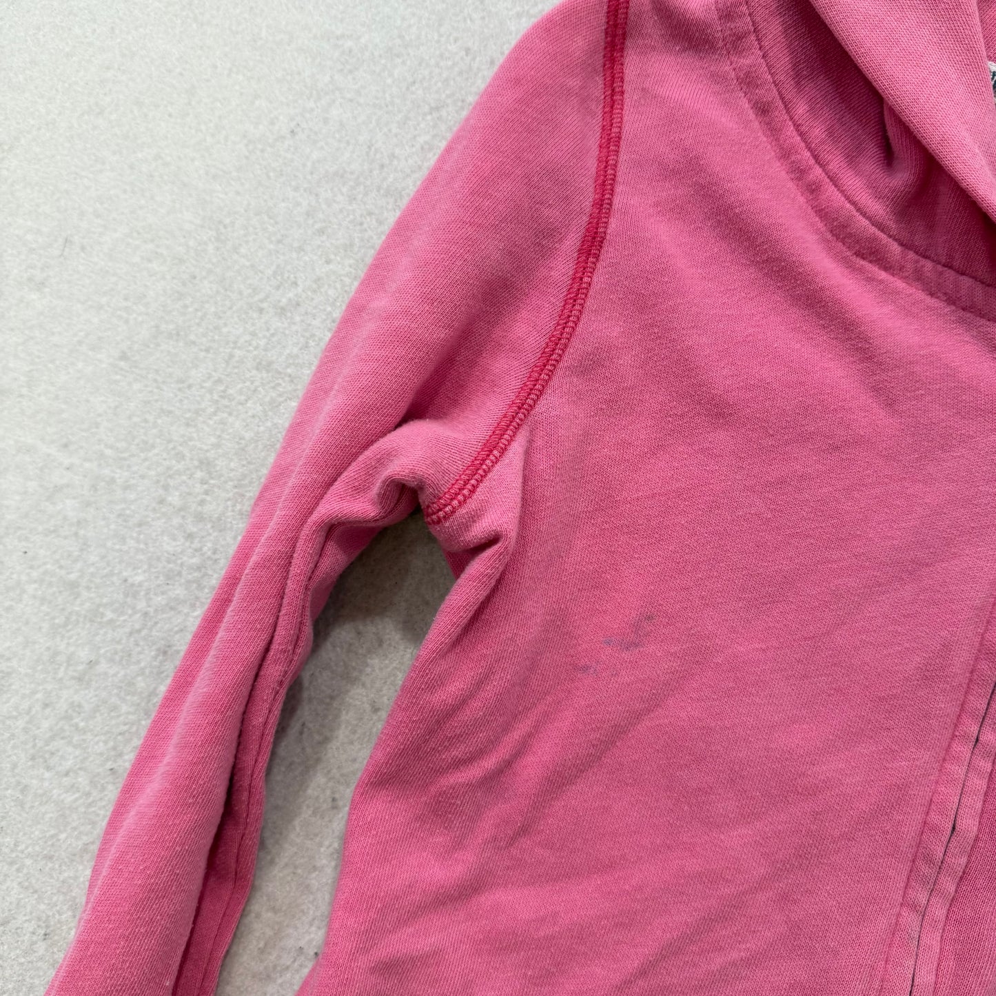 PINK Victoria's Secret Women's Pink Zip-Up Hoodie Long Sleeves Dog Logo Size S