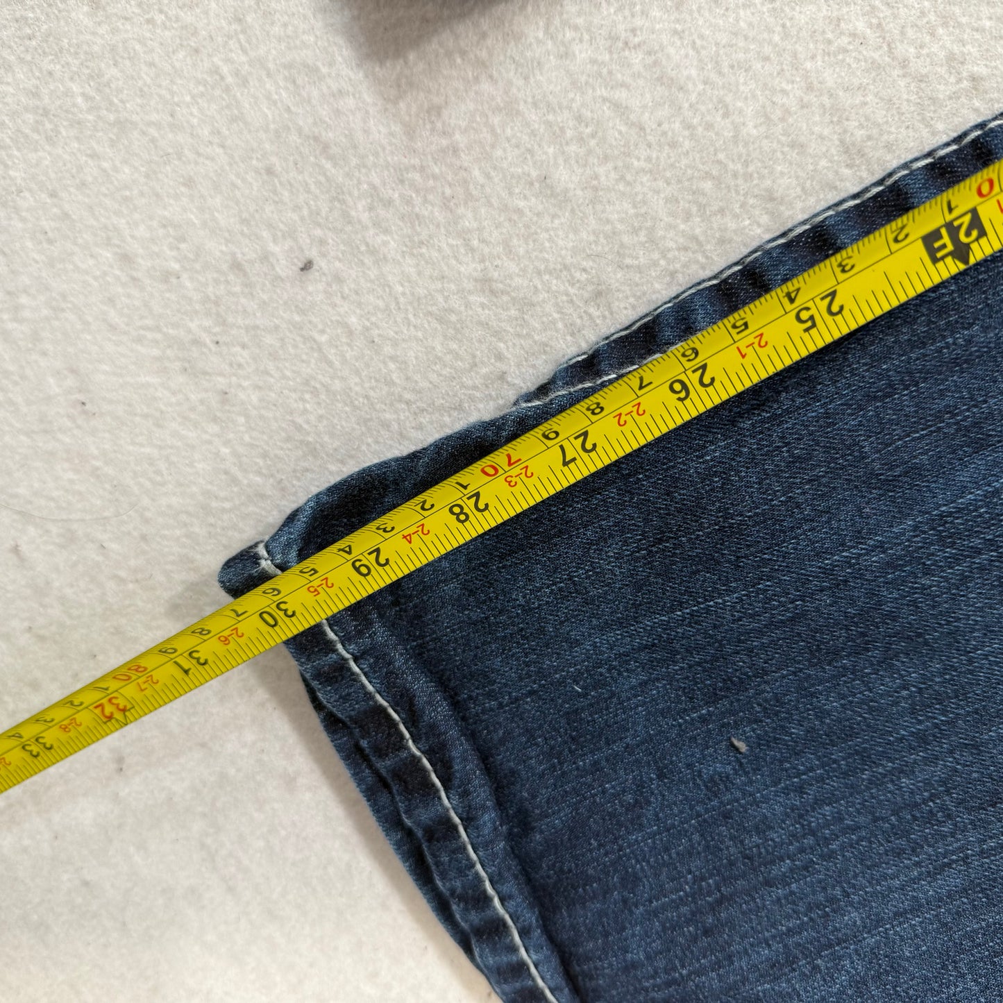 BKE Tyler Men's Dark Indigo Denim Bootleg Jeans Signature Pockets Y2K Size 36R