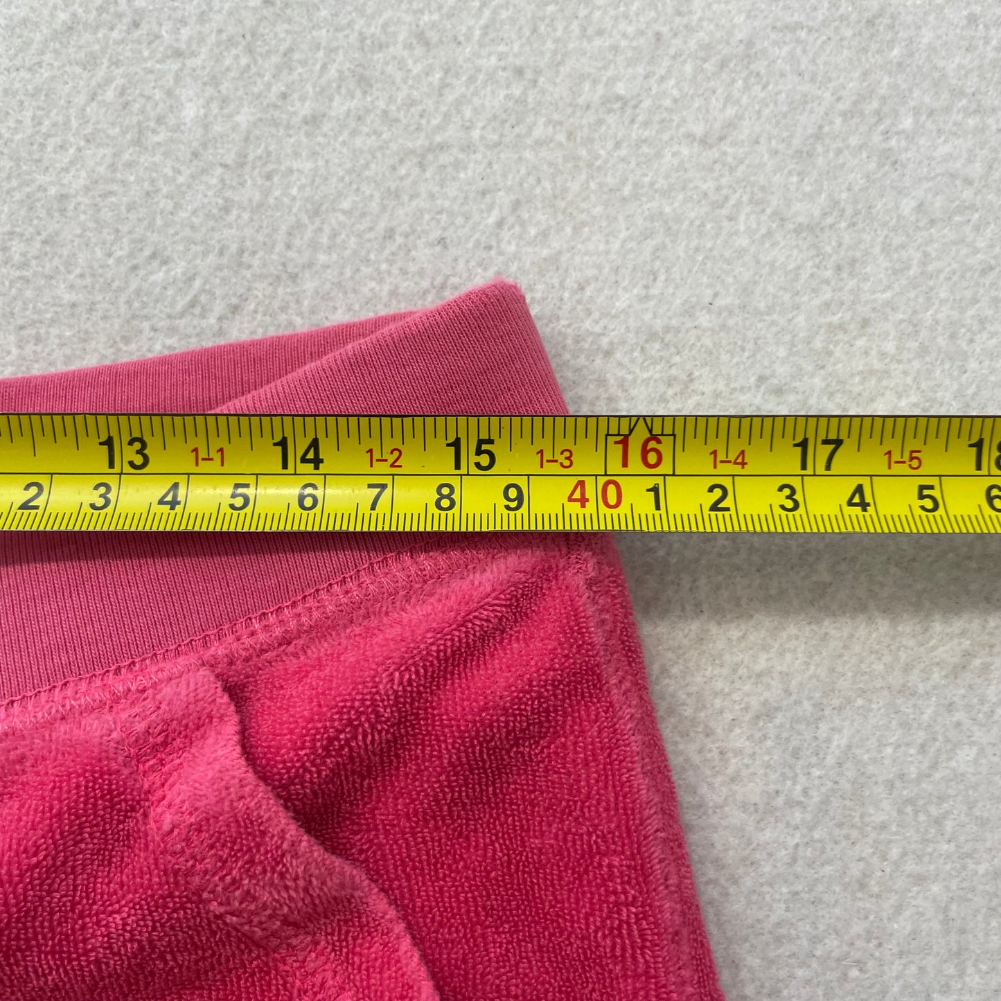Vintage Juicy Couture Women's Hot Pink Velour Flared Track Pant Flap Pockets - S