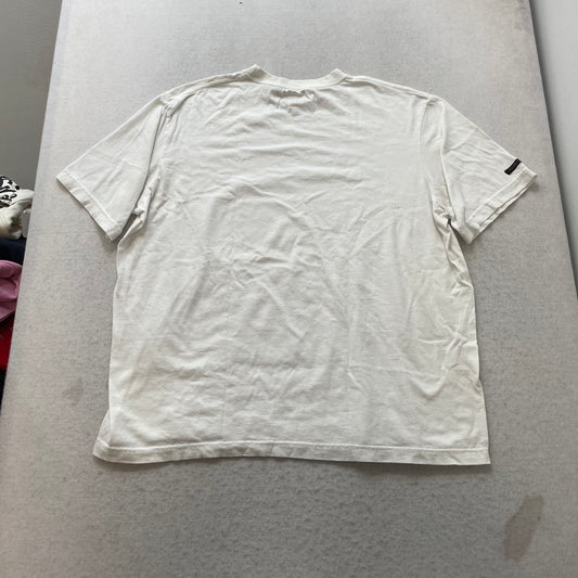 Sean John Platinum Status Men's White Cotton T-Shirt Studded Spell Out Size XL