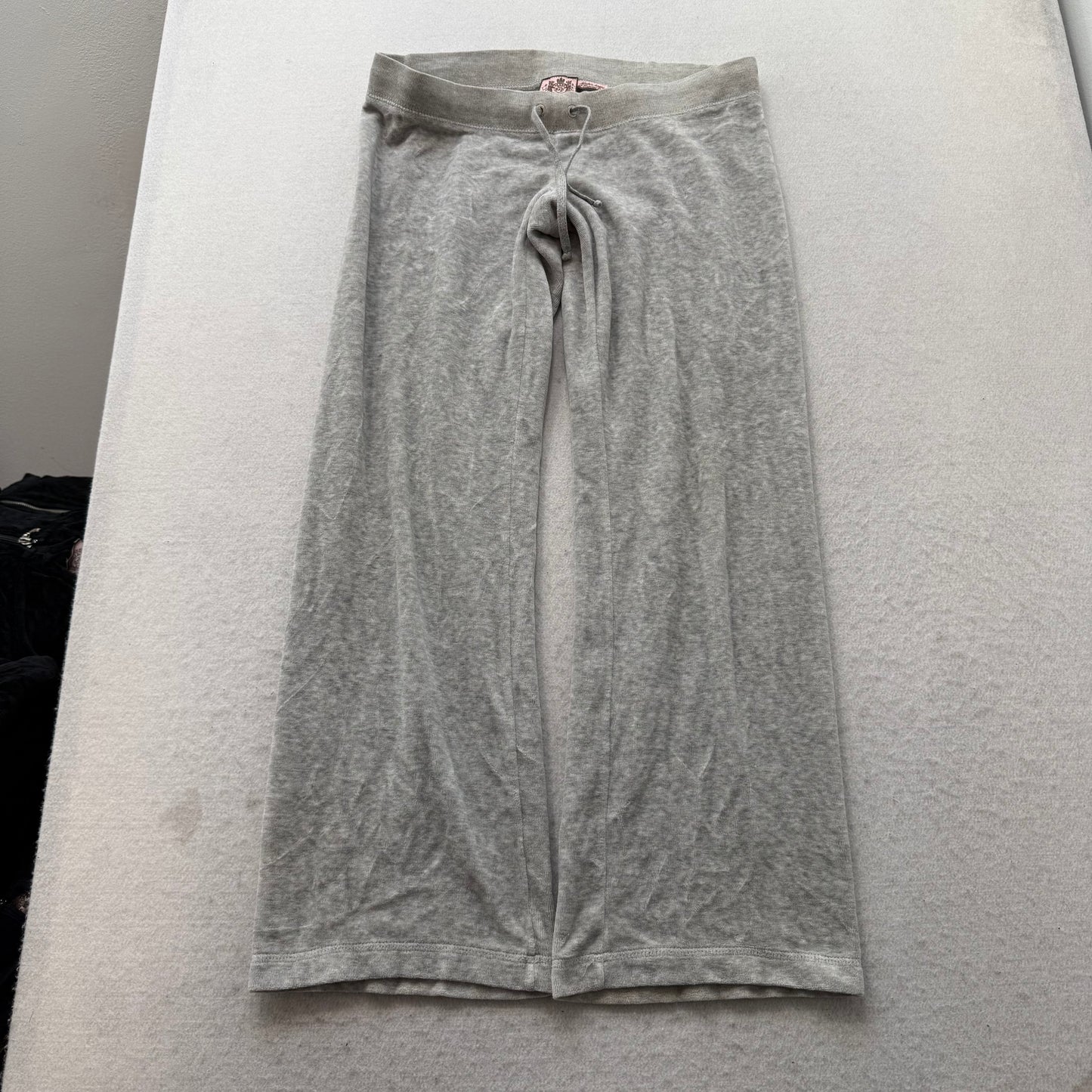 Vtg Juicy Couture Women's Heather Grey Velour Tracksuit Set Hoodie & Pant Size S