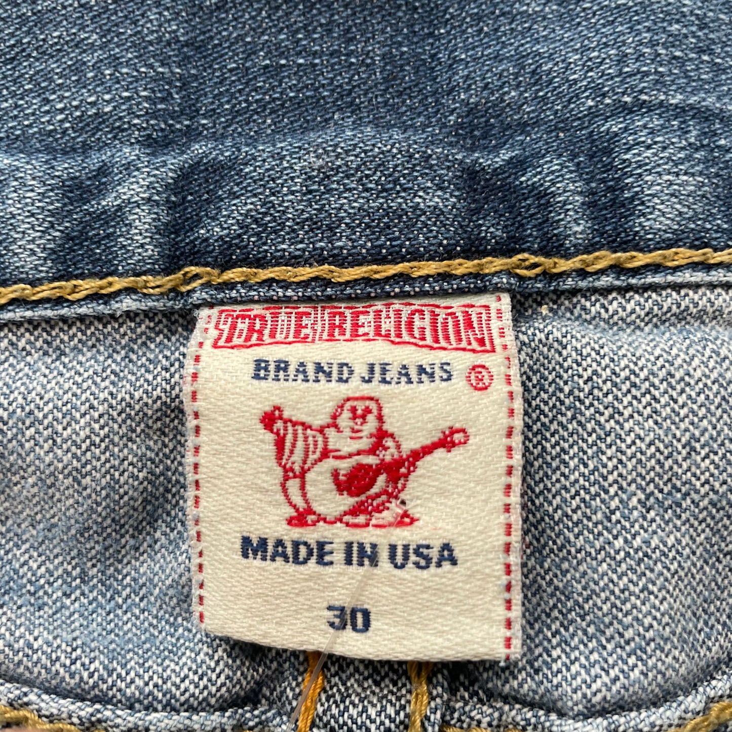 Vintage True Religion Women's Blue Bootcut Denim Jeans Pockets Classic Size 30