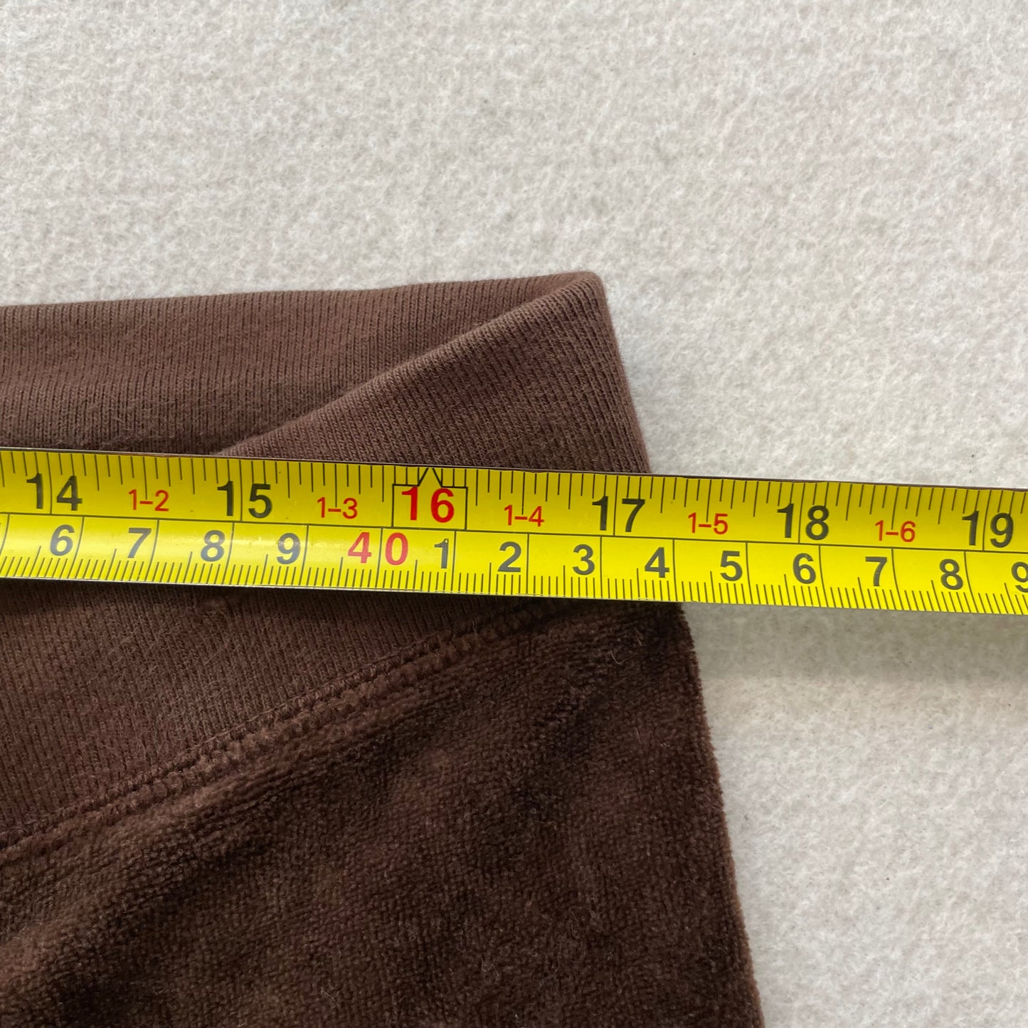 2003 Vintage Juicy Couture Women Chocolate Brown Velour Flared Track Pant Size L