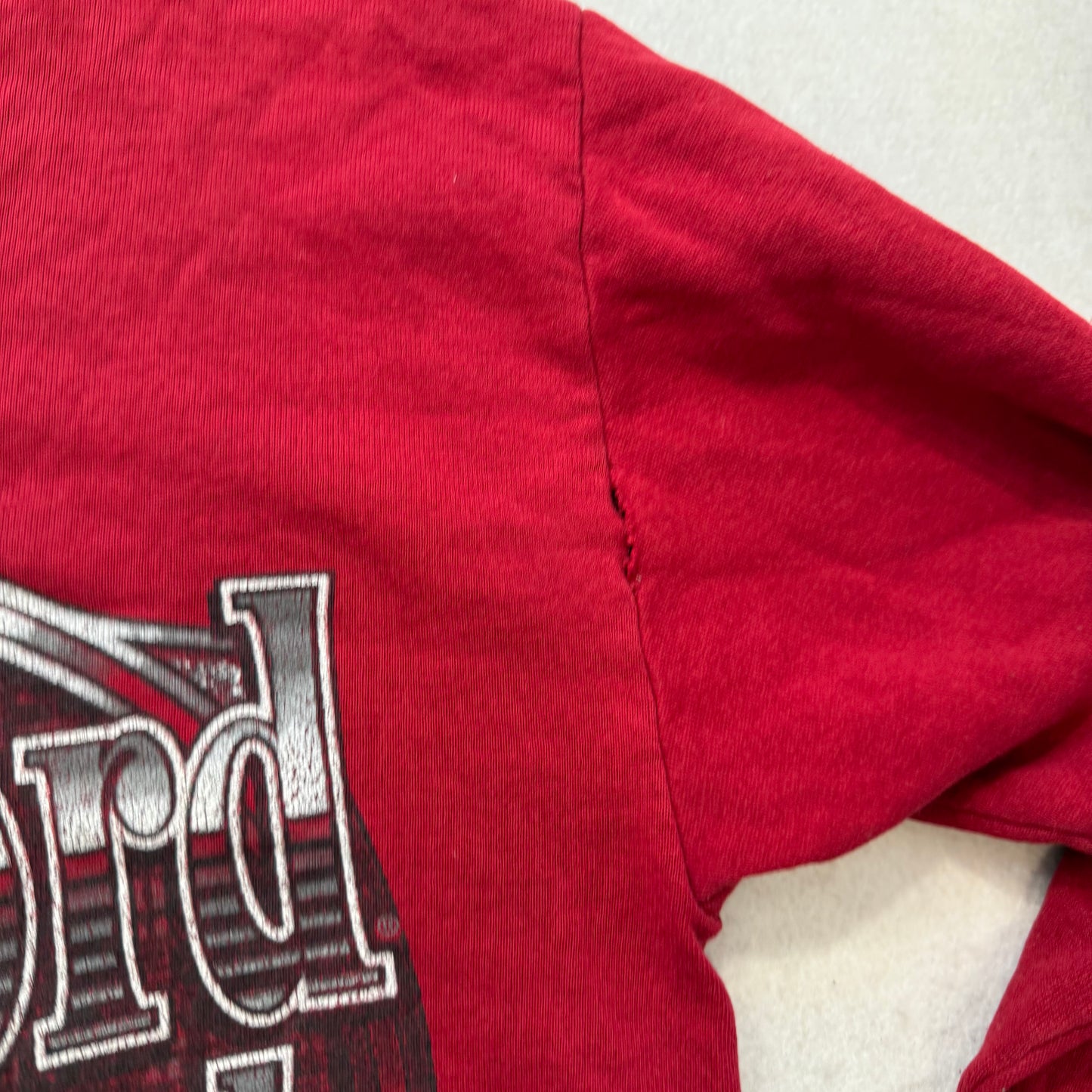 Vintage Red Oak Stanford Cardinal Women's Red Reworked Cropped Sweatshirt Size M