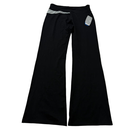 Alo Yoga Women's Black Nylon Flared Legging Stretch Athleisure Y2k Size L NWT