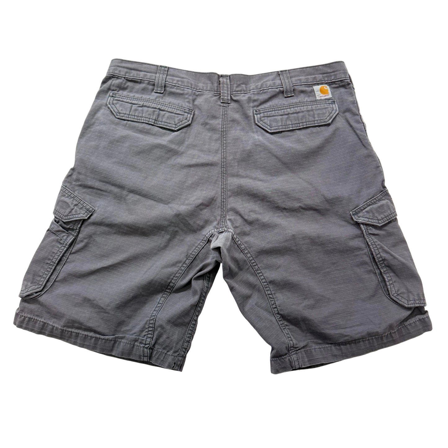 Carhartt Force Gray Ripstop Tappen Cargo Shorts Workwear Relaxed Fit Size 40
