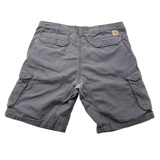 Carhartt Force Gray Ripstop Tappen Cargo Shorts Workwear Relaxed Fit Size 40