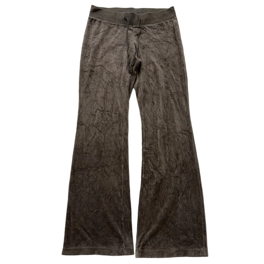Vintage Juicy Couture Dark Brown Drawstring Velour Pants Size M