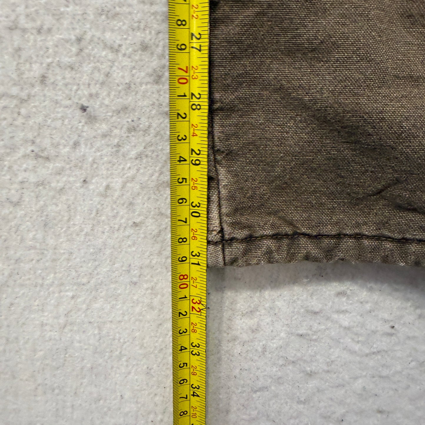 Wrangler Riggs Workwear Mens Brown Canvas Pants Fleece Lined Heavyweight Size 32