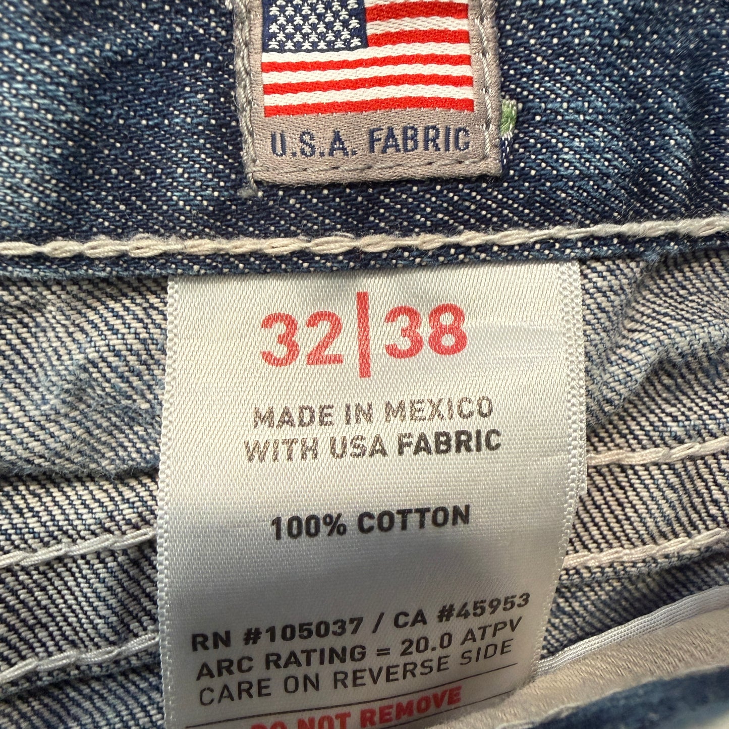 Ariat FR M4 Boot Low Rise Men's Blue Denim Jeans Pockets  Classic Size W32xL38