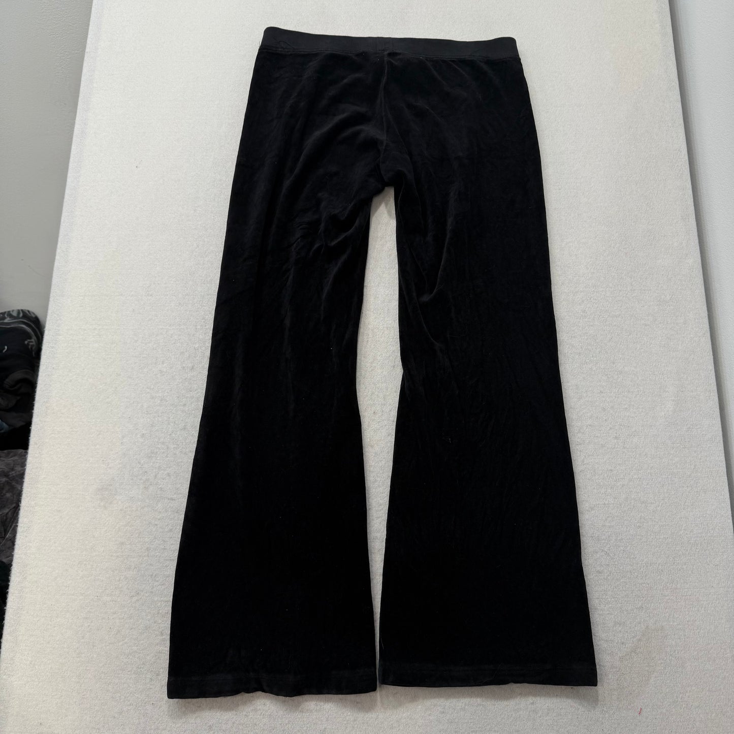 2003 Juicy Couture “Scottie Dog” Black Velour Tracksuit Set Hoodie & Pant Size M