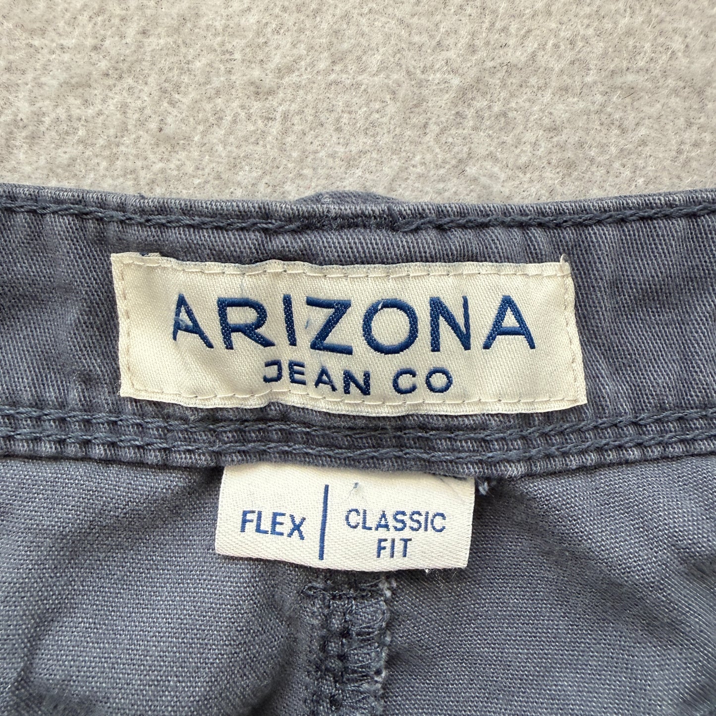 Arizona Jean Co. Flex Men's Gray Cargo Shirt Outdoor Stretch Classic Fit Size 32