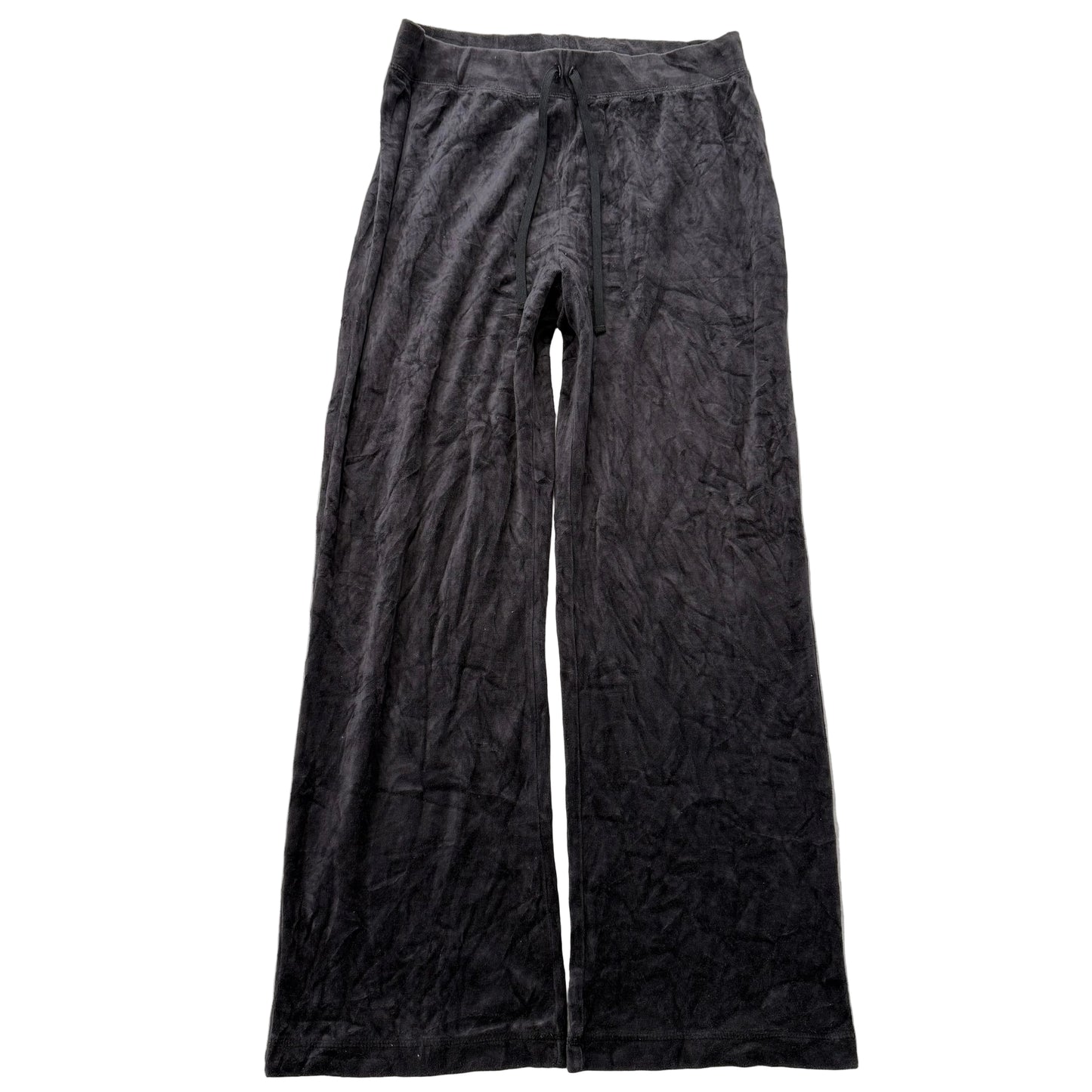 Juicy Couture Women's Charcoal Velour Flared Track Pant Loungewear Y2K Size M