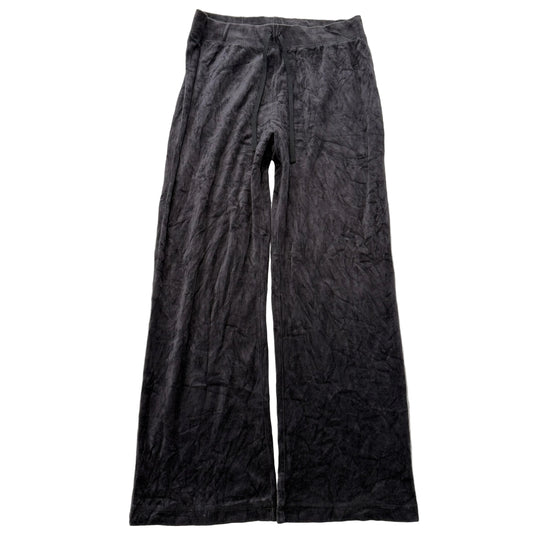 Juicy Couture Women's Charcoal Velour Flared Track Pant Loungewear Y2K Size M