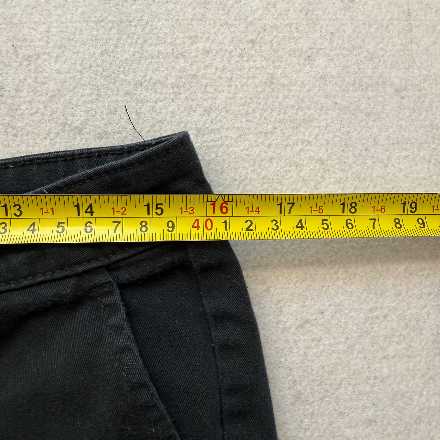 Genuine Dickies Women's Black Flared Leg Denim Jeans Pocket Casual Logo Size W32