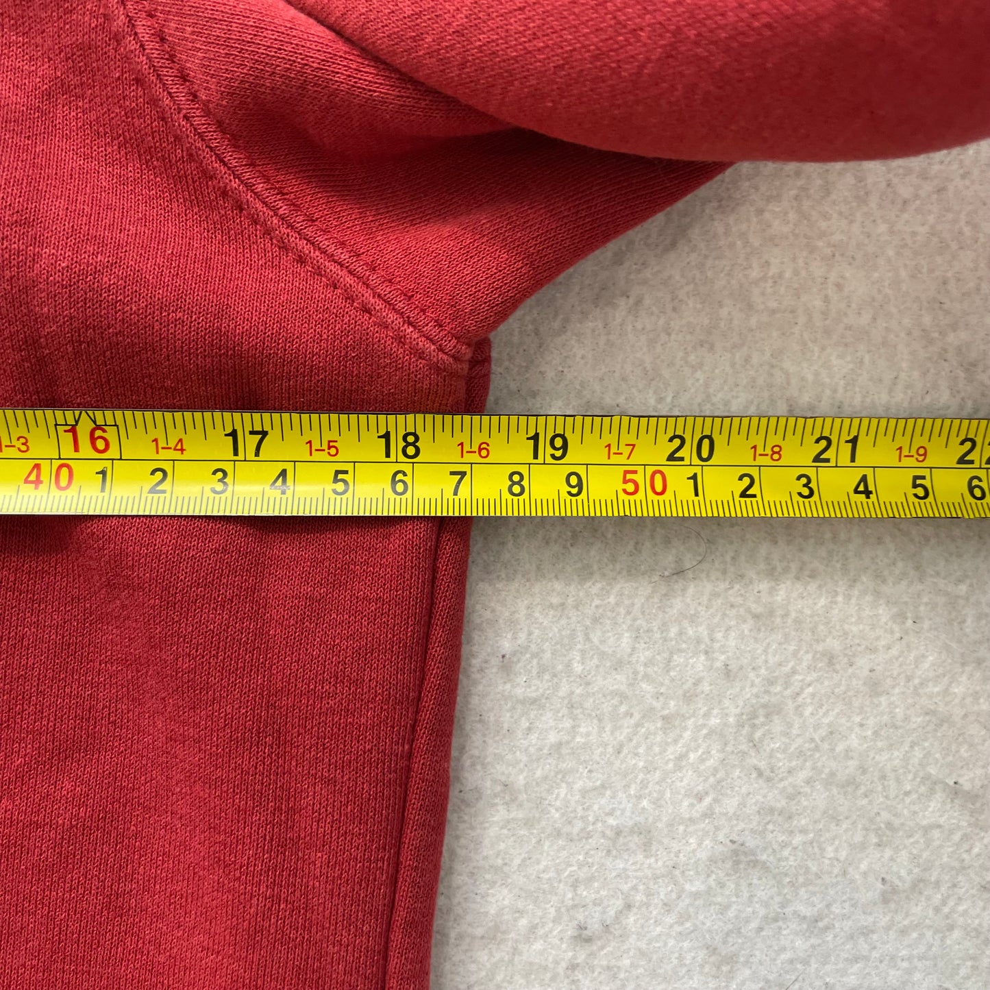 Carhartt Women's Red Cotton Blend Zip-Up Hoodie Drawstring Pockets Logo Size S