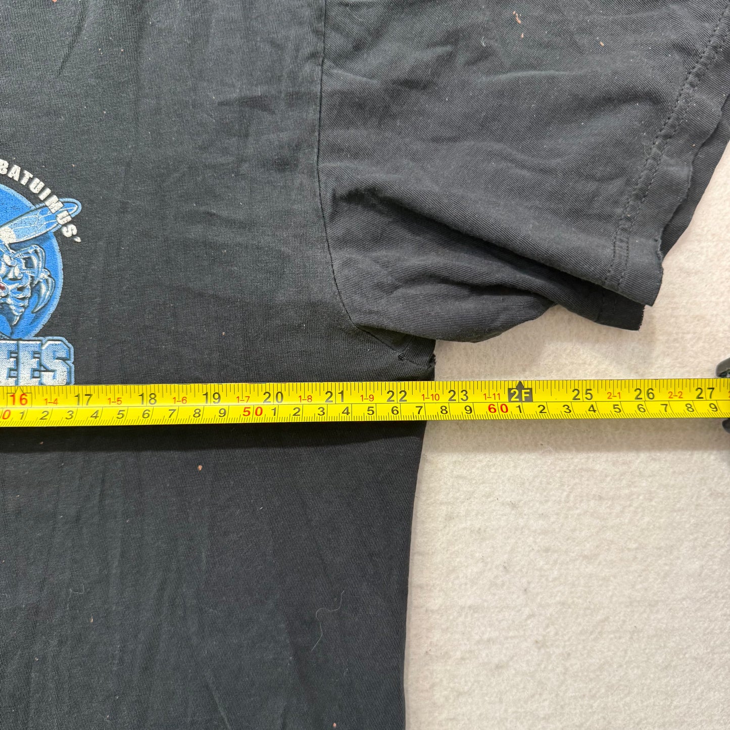 Vintage 7.62 Design US Navy Seabees Superbee Men's Black Graphic T-Shirt Size L