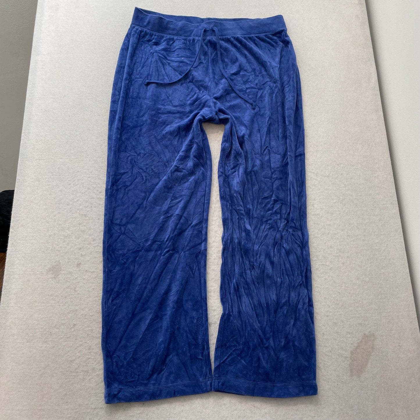 Vintage Juicy Couture Scottie Dogs Women's Blue Velour Tracksuit Set Logo Size L